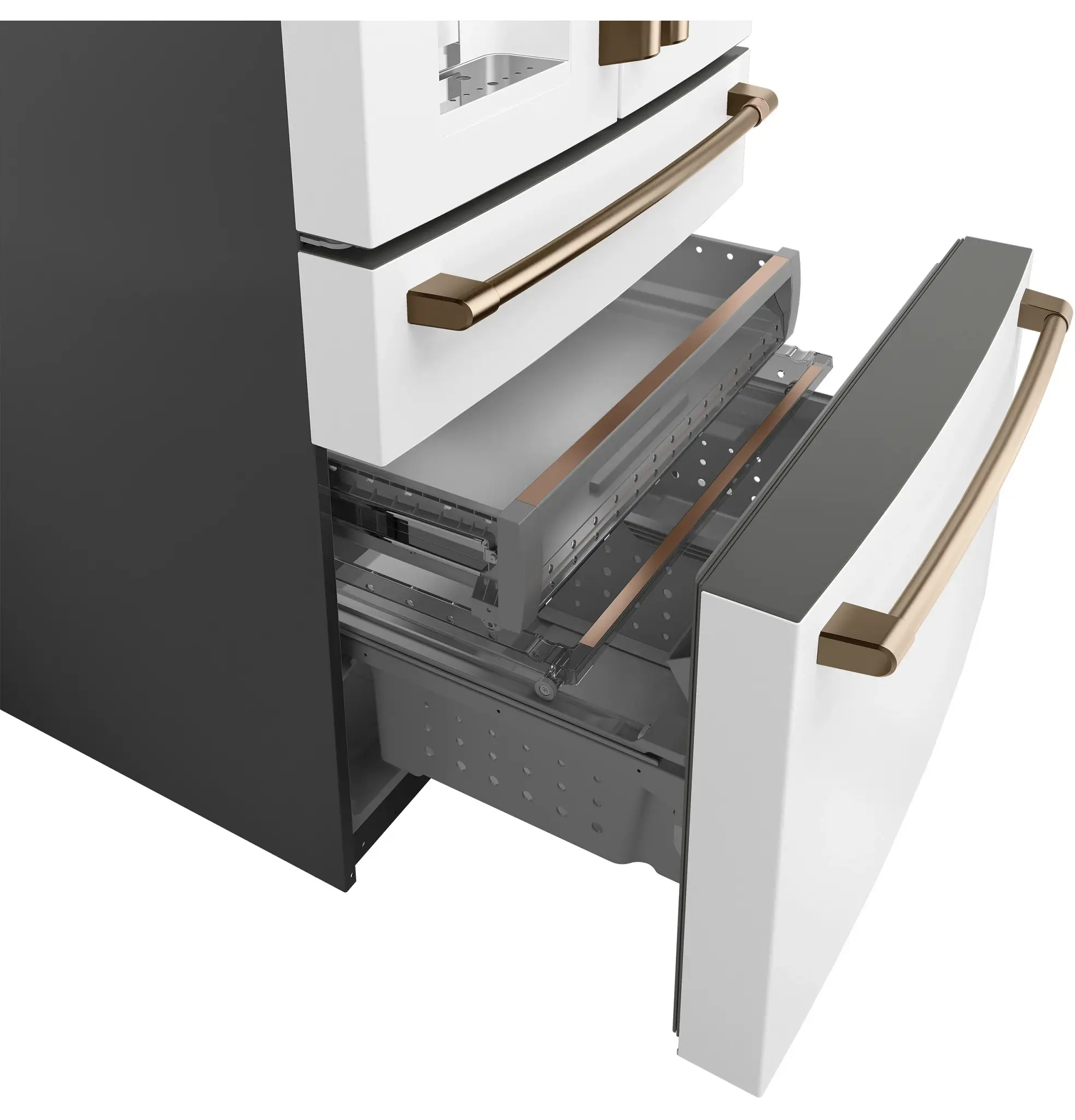 Cafe 28 Series White Bottom Freezer Refrigerator Cafe 28 Series White Bottom Freezer Refrigerator