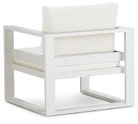 Lisbon White Aluminum Chair