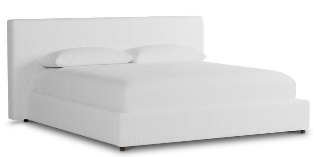Grayton Revenue White 44" Upholstered Platform Bed