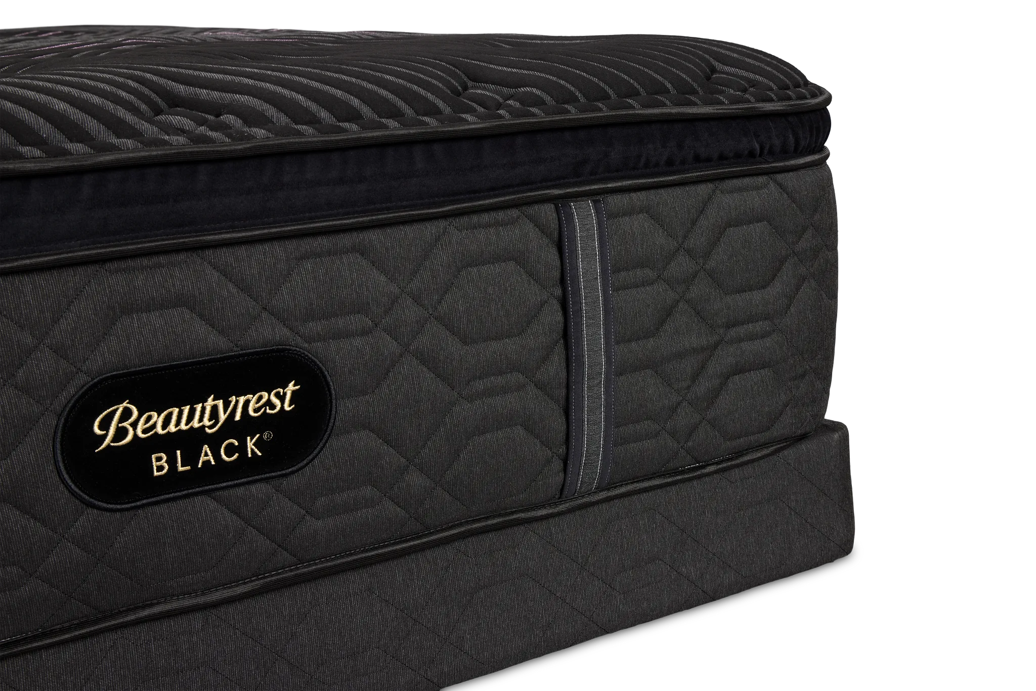 Beautyrest Black Series Two Plush Pillow Top Low-profile Mattress Set