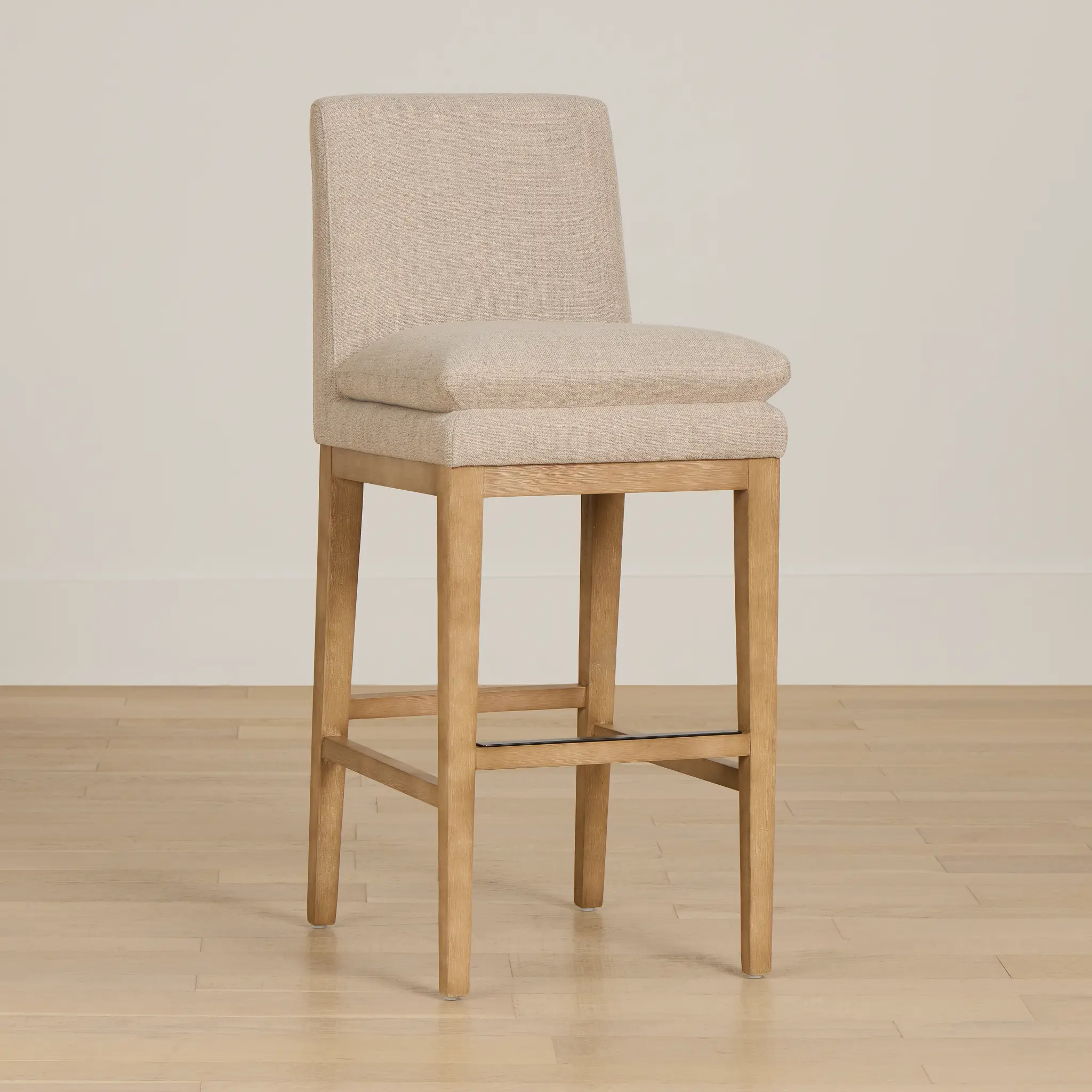 Willow Light Beige Fabric 30" Upholstered Barstool Willow Light Beige Fabric 30" Upholstered Barstool