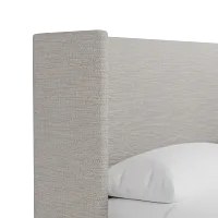 Captiva Maguire Pewter 48" Upholstered Shelter Bed