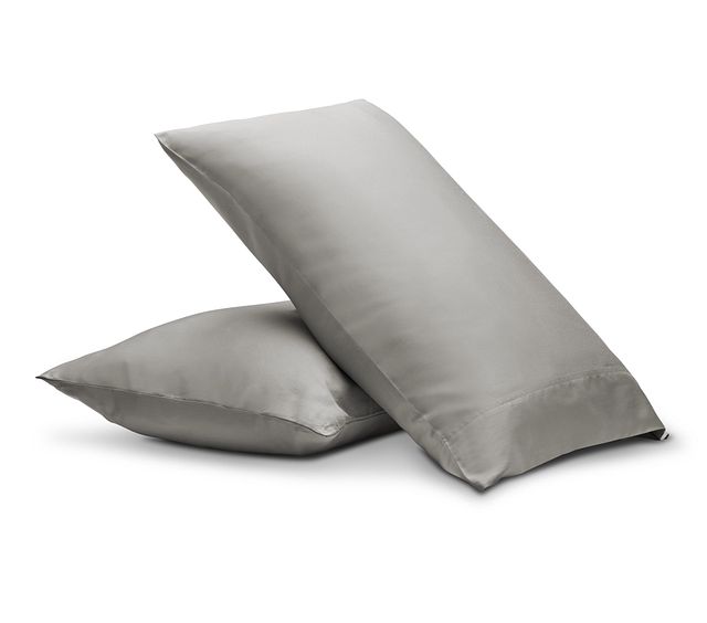 Rest & Renew Egyptian Cotton Gray 400 Thread Set Of 2 Pillowcases