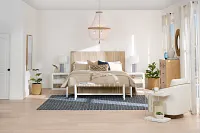 Nantucket Light Tone Woven Panel Bed