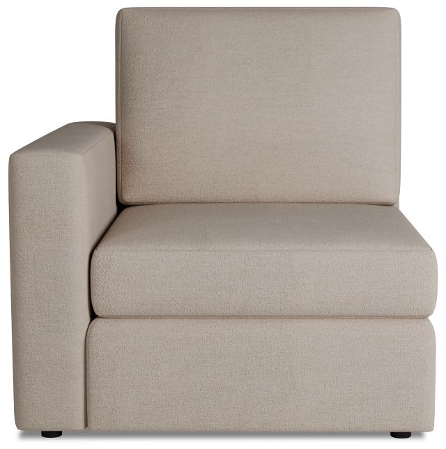 Citymod Beige Fabric Left Chair