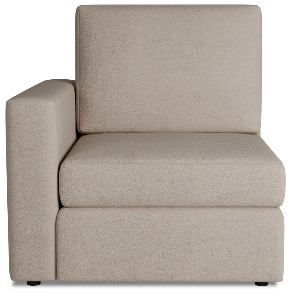 Citymod Beige Fabric Left Chair