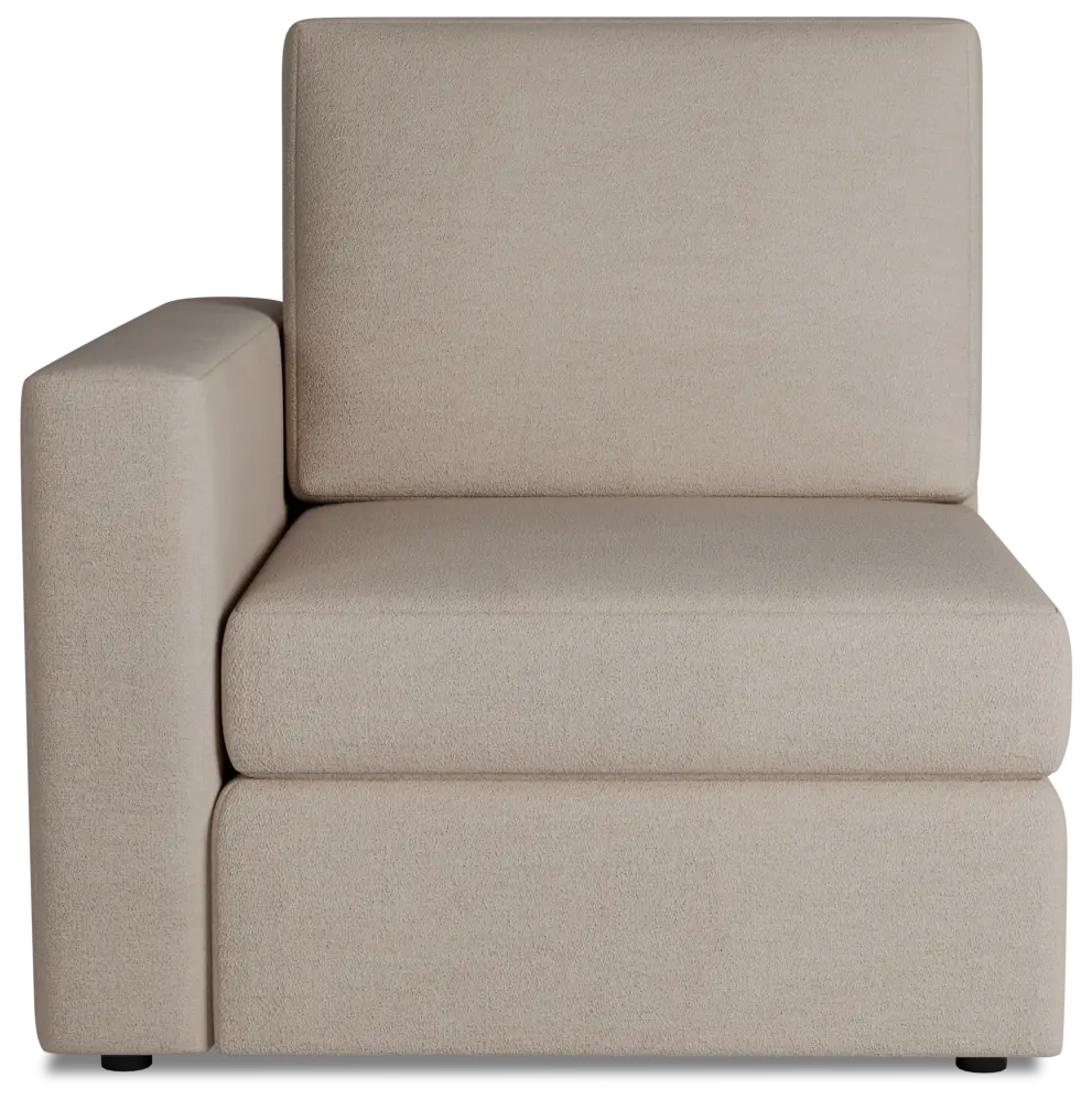 Citymod Beige Fabric Left Chair Citymod Beige Fabric Left Chair