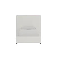 Grayton Elite Ivory 54" Upholstered Platform Bed
