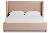 Captiva Joya Light Pink 48" Upholstered Shelter Bed