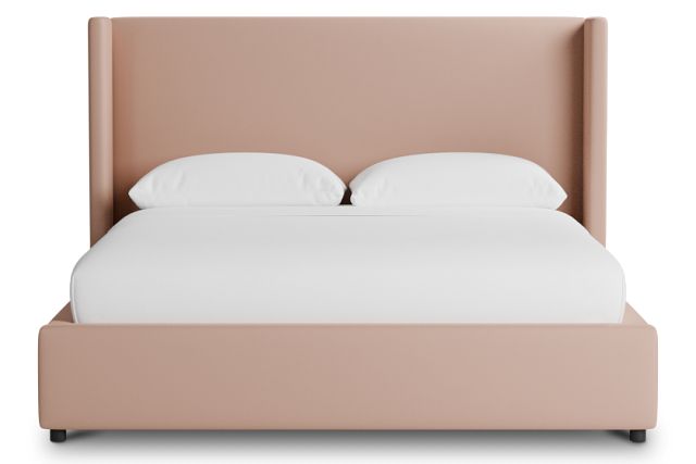 Captiva Joya Light Pink 48" Upholstered Shelter Bed