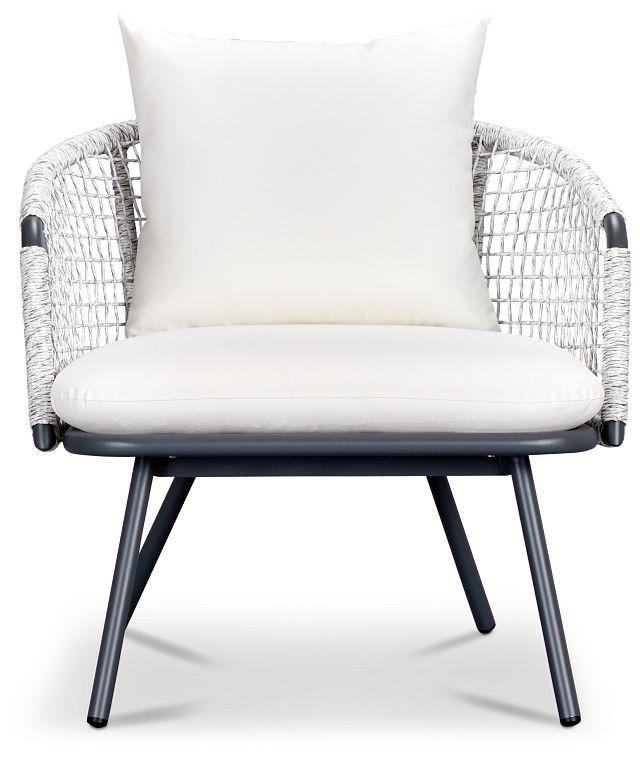 Malaga Gray White Arm Chair (1)