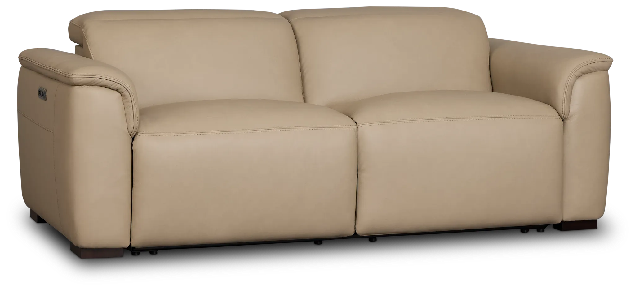 Flexsteel Brodie Taupe Lthr/vinyl Power Reclining Sofa