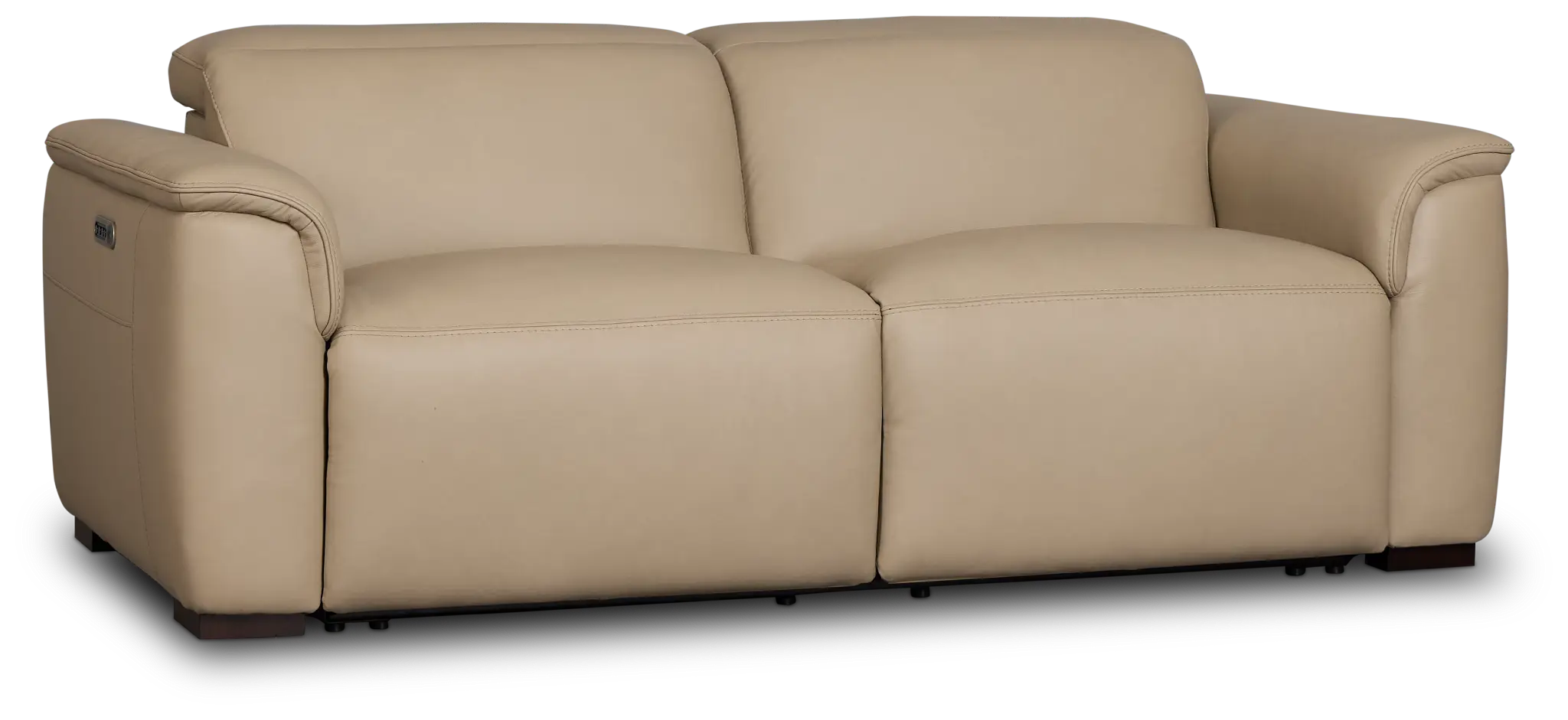 Flexsteel Brodie Taupe Leather/Vinyl Power Reclining Sofa Flexsteel Brodie Taupe Leather/Vinyl Power Reclining Sofa