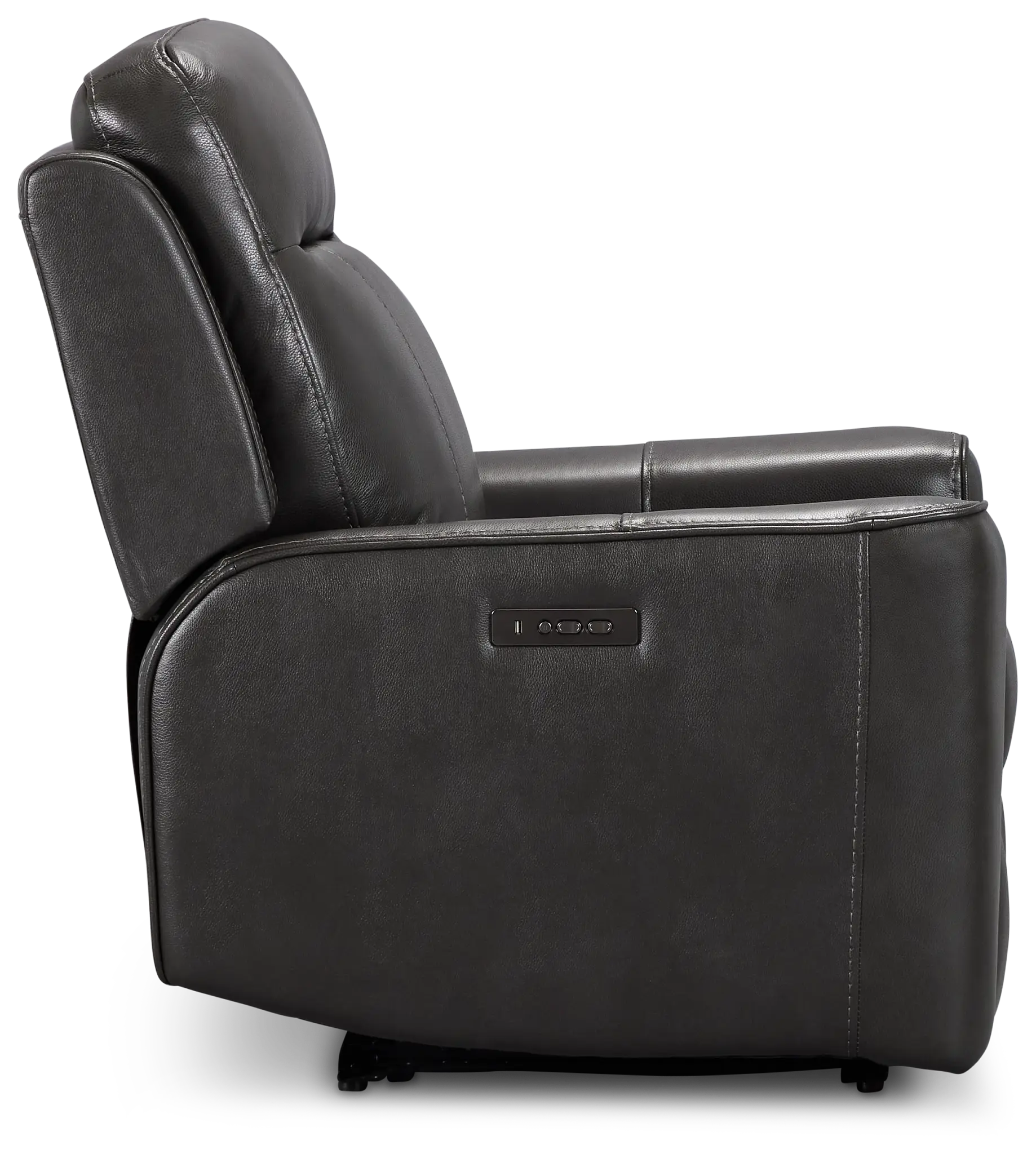 Benji Dark Gray Lthr/vinyl Zero Gravity Power Recliner W/headrest Benji Dark Gray Lthr/vinyl Zero Gravity Power Recliner W/headrest