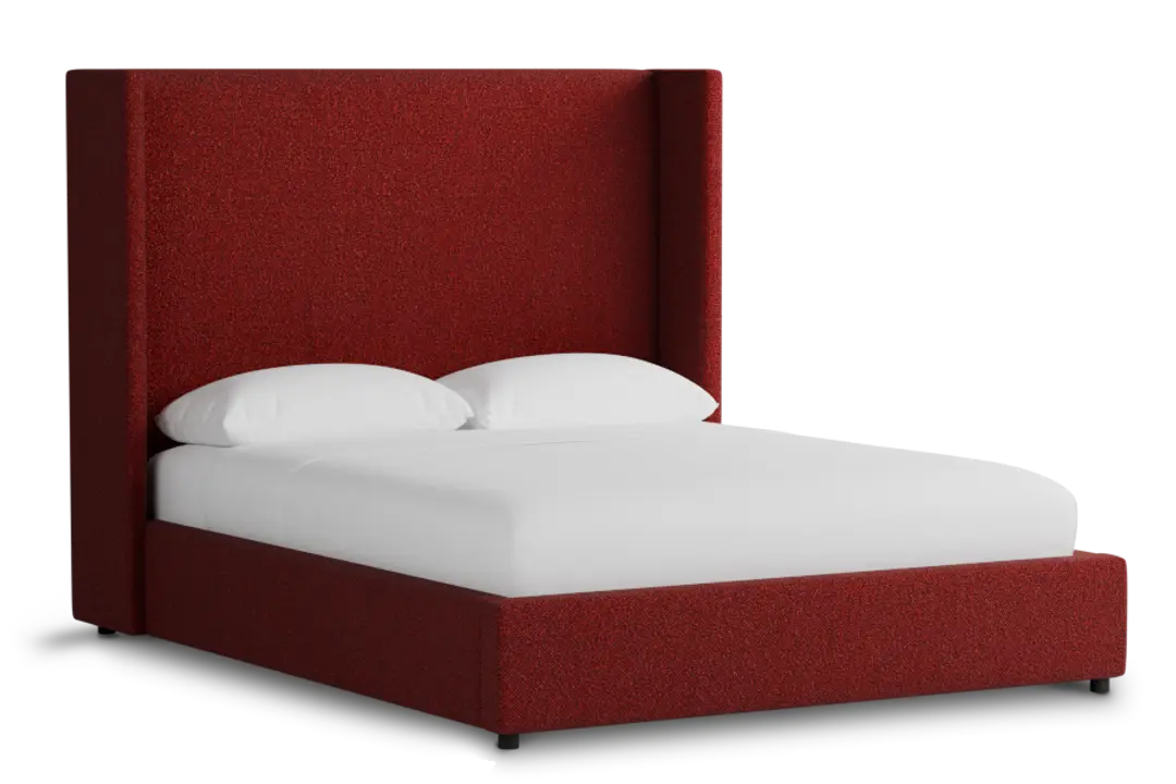 Captiva Elite Red 60" Upholstered Shelter Bed Captiva Elite Red 60" Upholstered Shelter Bed