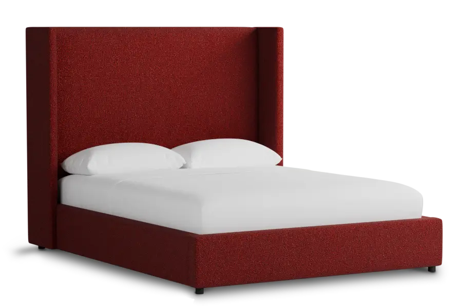 Captiva Elite Red 60" Upholstered Shelter Bed Captiva Elite Red 60" Upholstered Shelter Bed