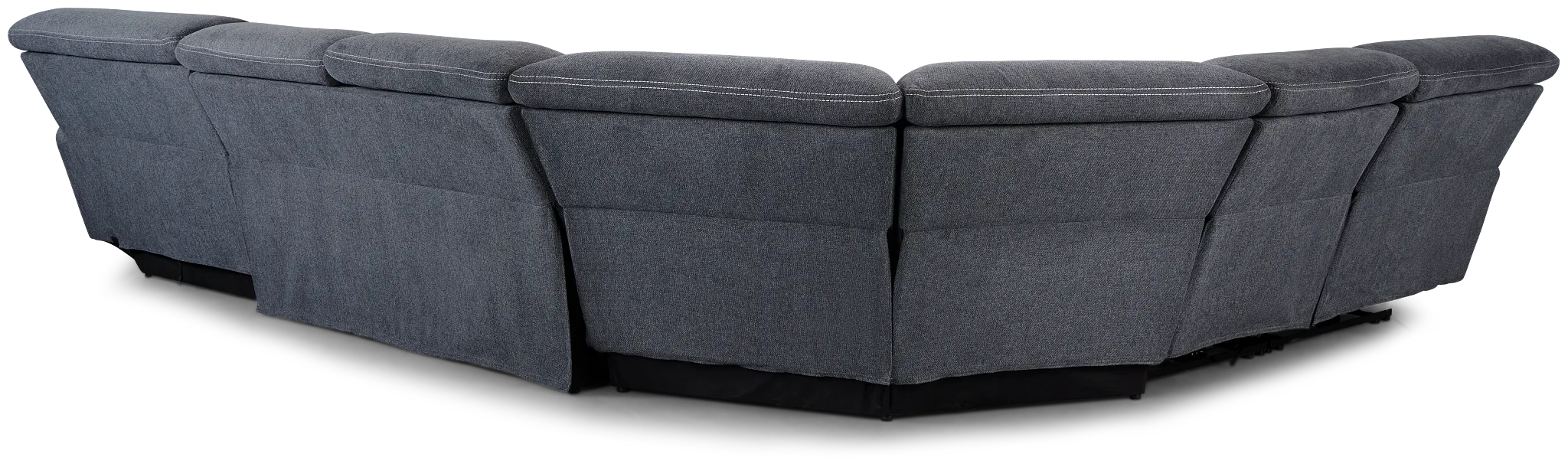 Callum Dark Gray Storage Small Right Dual Power Chaise Sleeper Sectional