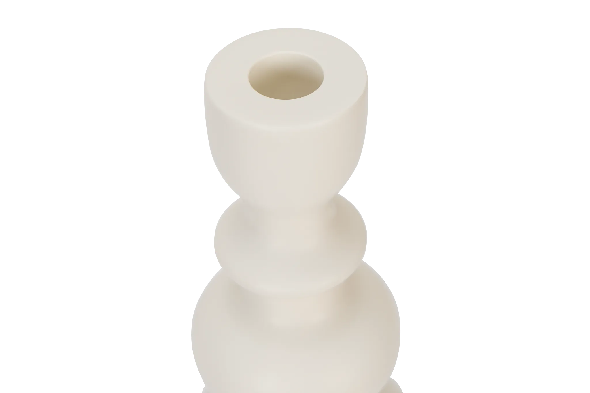 Ula White Candle Holder