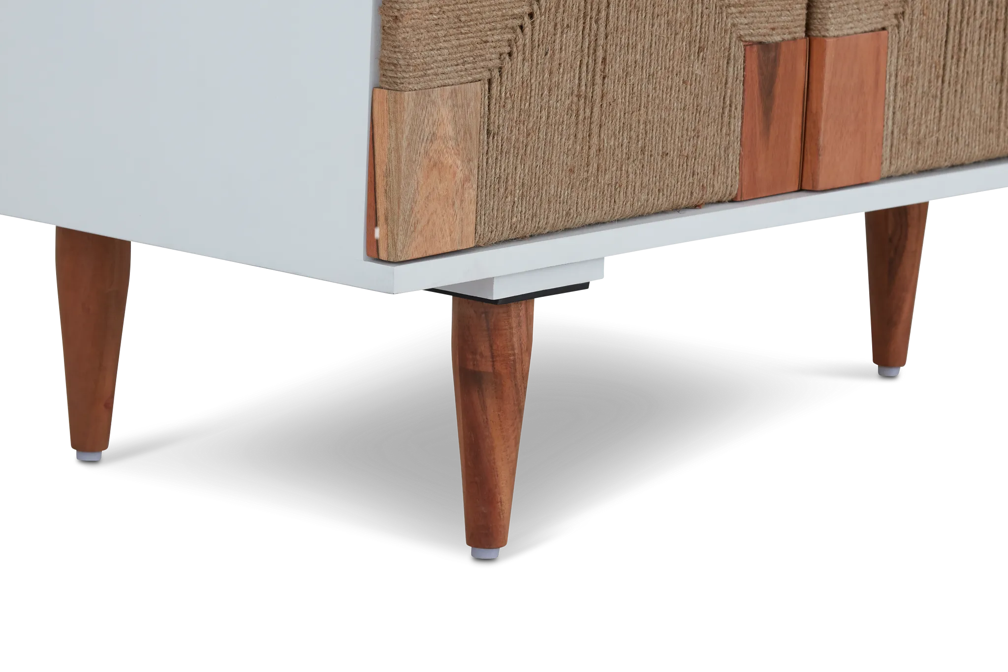 Woven Two-tone Four-door Cabinet