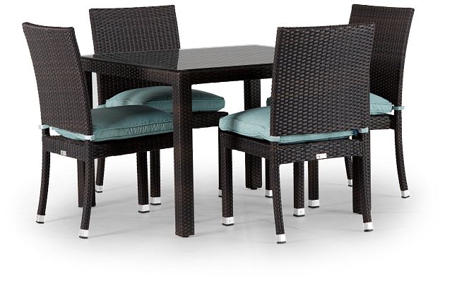 Zen Teal 40" Square Table & 4 Chairs (0)