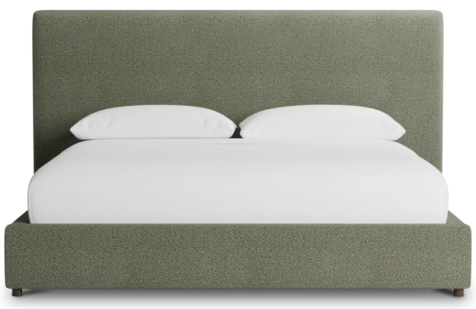 Grayton Sutton Green 54" Upholstered Platform Bed Grayton Sutton Green 54" Upholstered Platform Bed