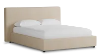 Grayton Sutton Beige 44" Upholstered Platform Bed