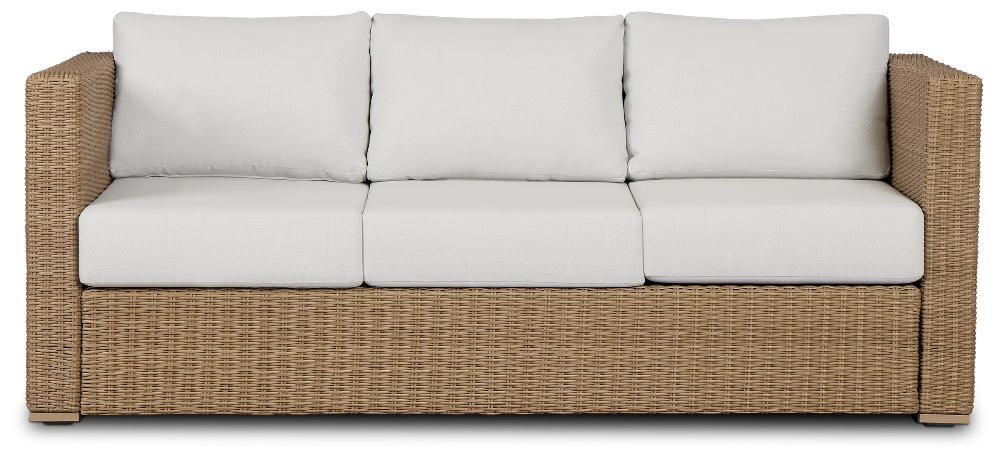Montecito Light Tone Sofa With Light Beige Cushions