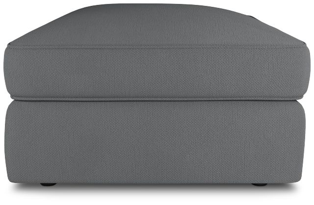 Siesta Revenue Gray Fabric Ottoman