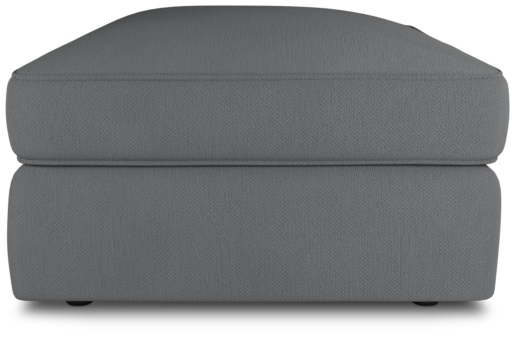 Siesta Revenue Gray Fabric Ottoman