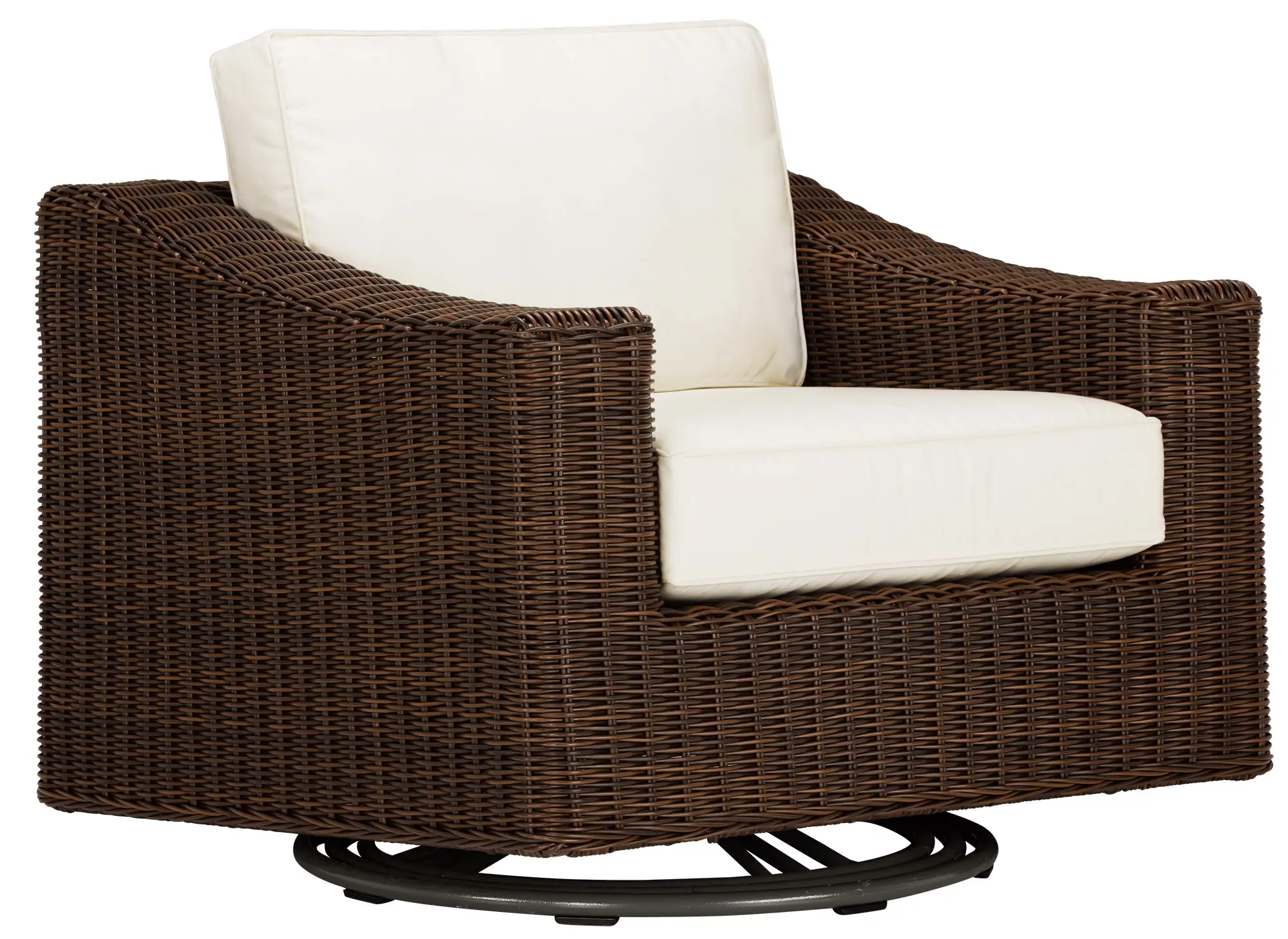 Canyon Dark Brown White Swivel Chair Canyon Dark Brown White Swivel Chair