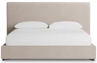 Grayton Elite Light Taupe 54" Upholstered Platform Bed