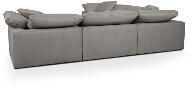 Nixon Light Gray Fabric 5-piece Modular Sectional