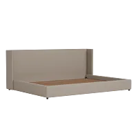 Captiva Elite Brown 48" Upholstered Shelter Bed