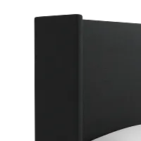 Captiva Elite Black 60" Upholstered Shelter Bed