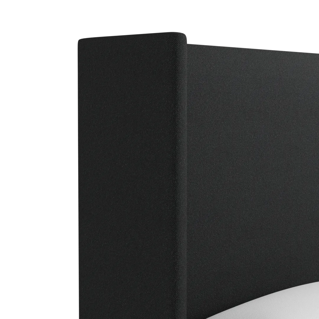 Captiva Elite Black 60" Upholstered Shelter Bed