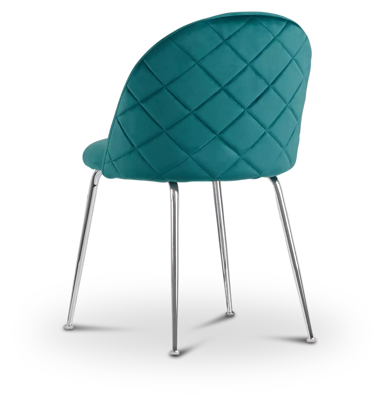 Capri Dark Teal Velvet Upholstered Side Chair W/ Chrome Legs Capri Dark Teal Velvet Upholstered Side Chair W/ Chrome Legs
