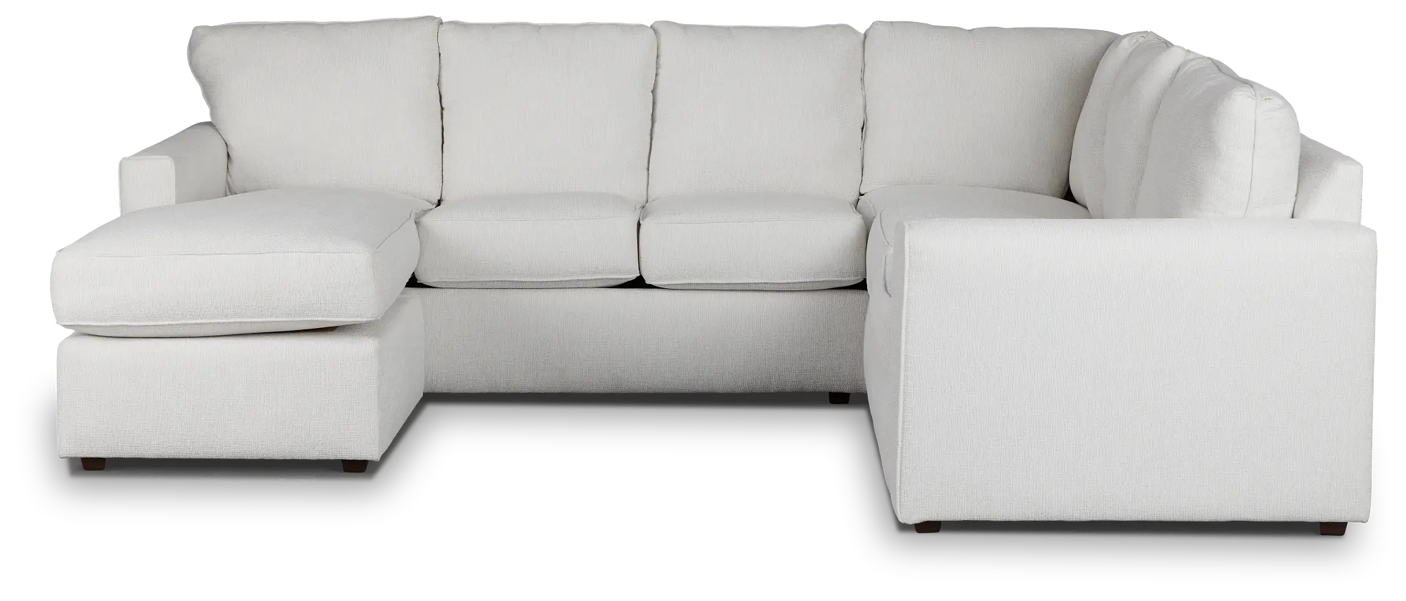 Avalon White Fabric Left Chaise Sectional Avalon White Fabric Left Chaise Sectional