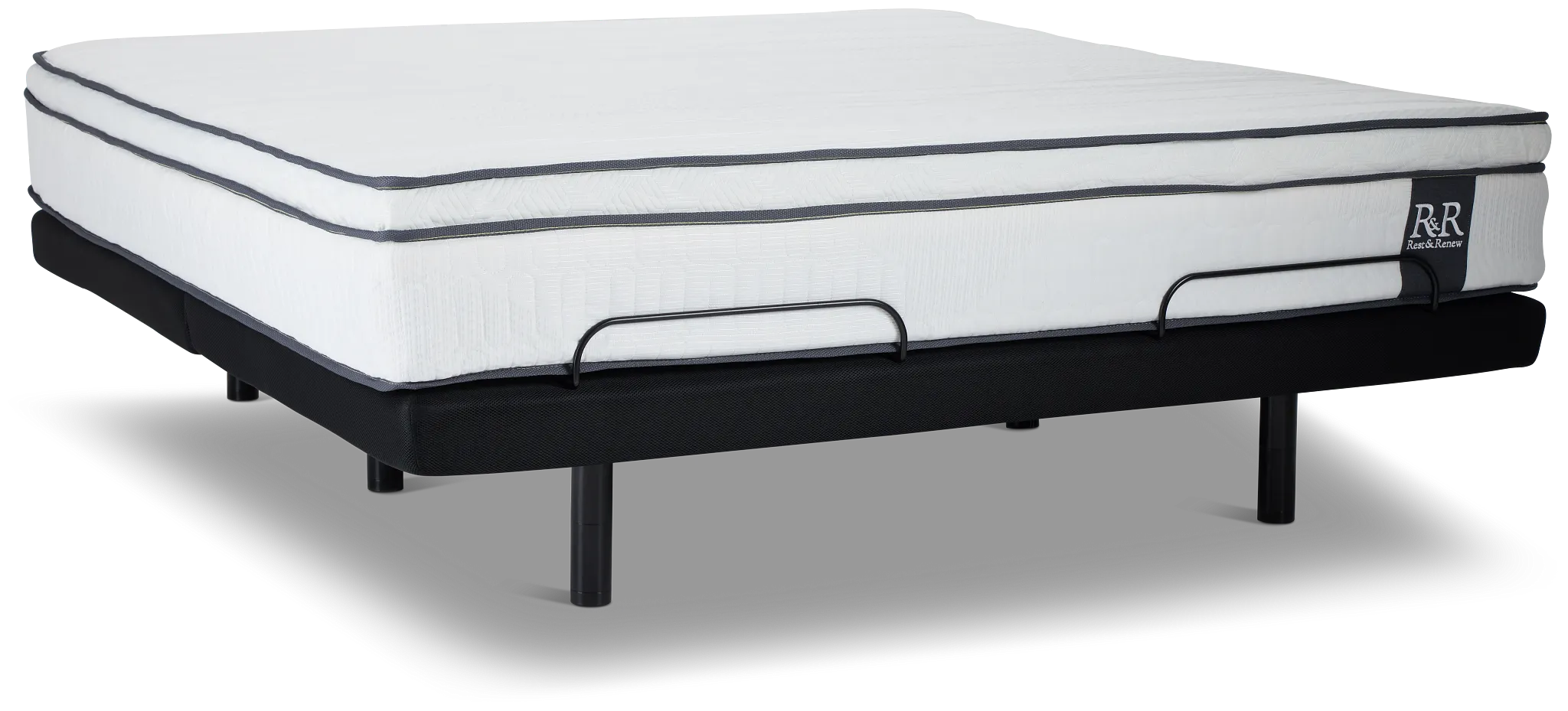 Rest & Renew By Zinus 12" Hybrid Plus Adjustable Mattress Set