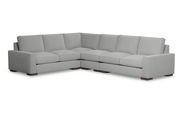 Edgewater Lucy Light Gray Medium Two-arm Sectional