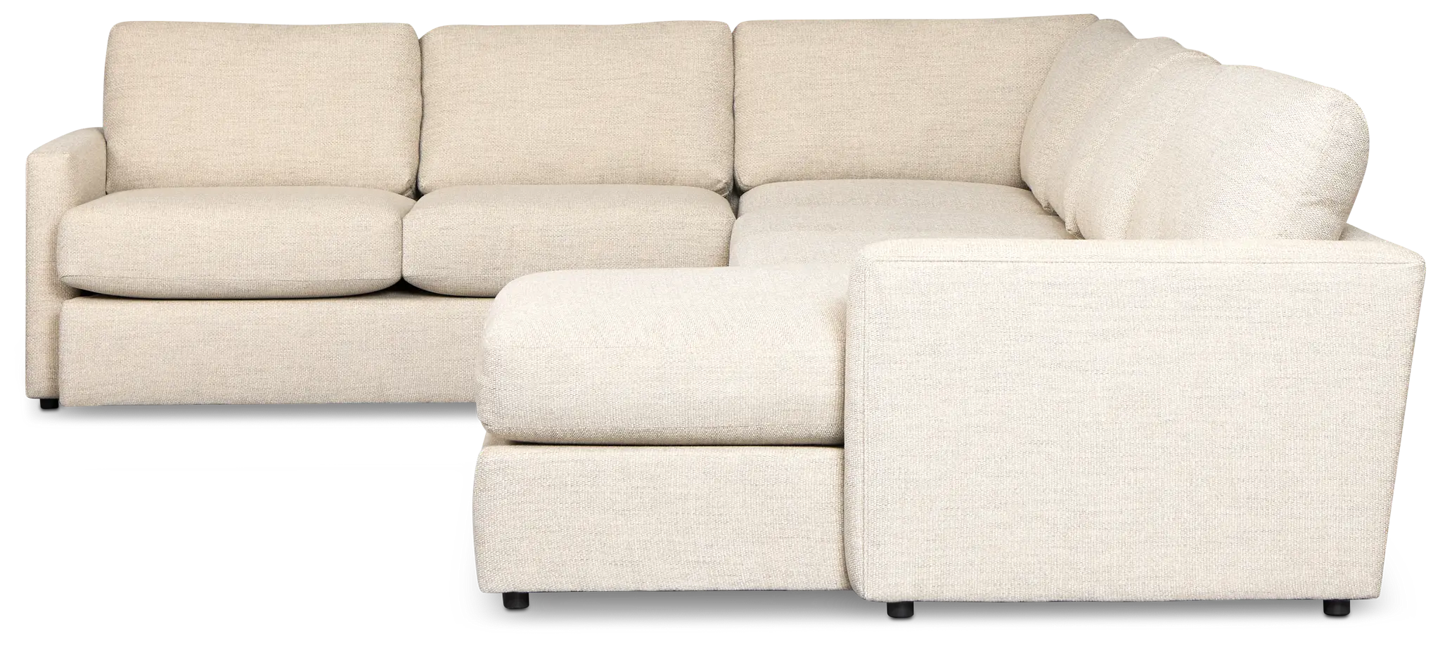 Maxwell Light Gray Fabric Large Right Chaise Sectional Maxwell Light Gray Fabric Large Right Chaise Sectional