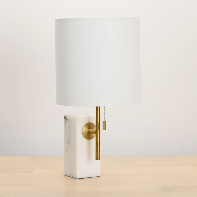 Aria White Marble Table Lamp