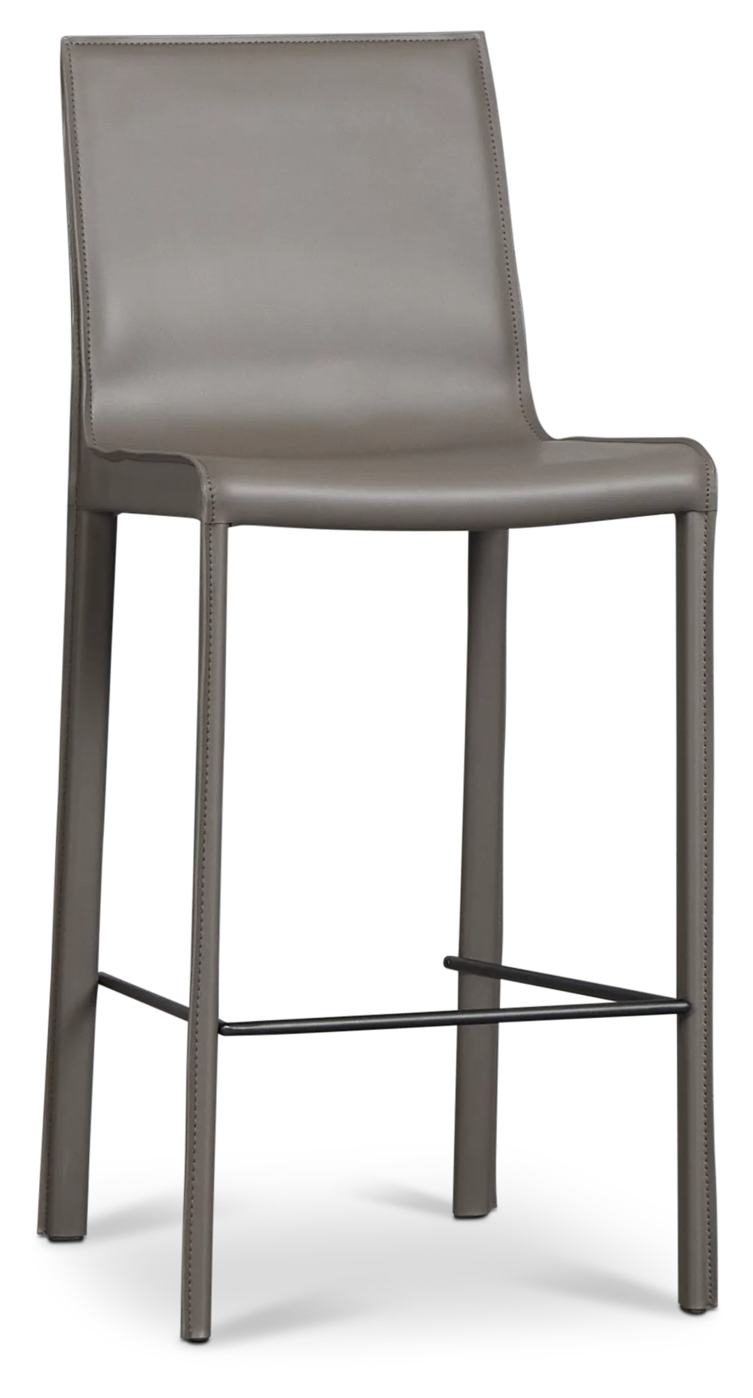 Lagos Gray 27" Upholstered Barstool