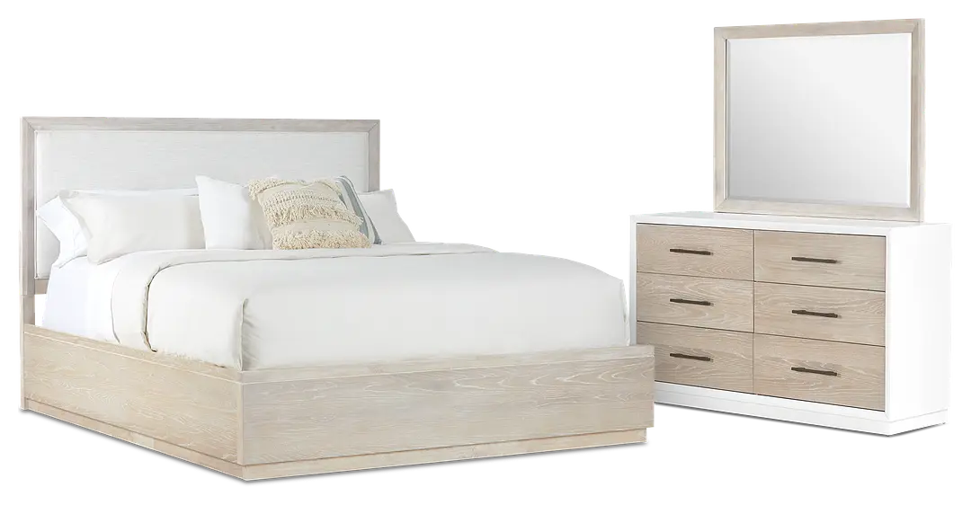 Boca Grande Two-tone Uph Platform Bedroom Boca Grande Two-tone Uph Platform Bedroom