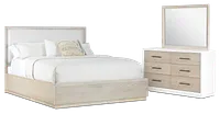 Boca Grande Two-tone Uph Platform Bedroom