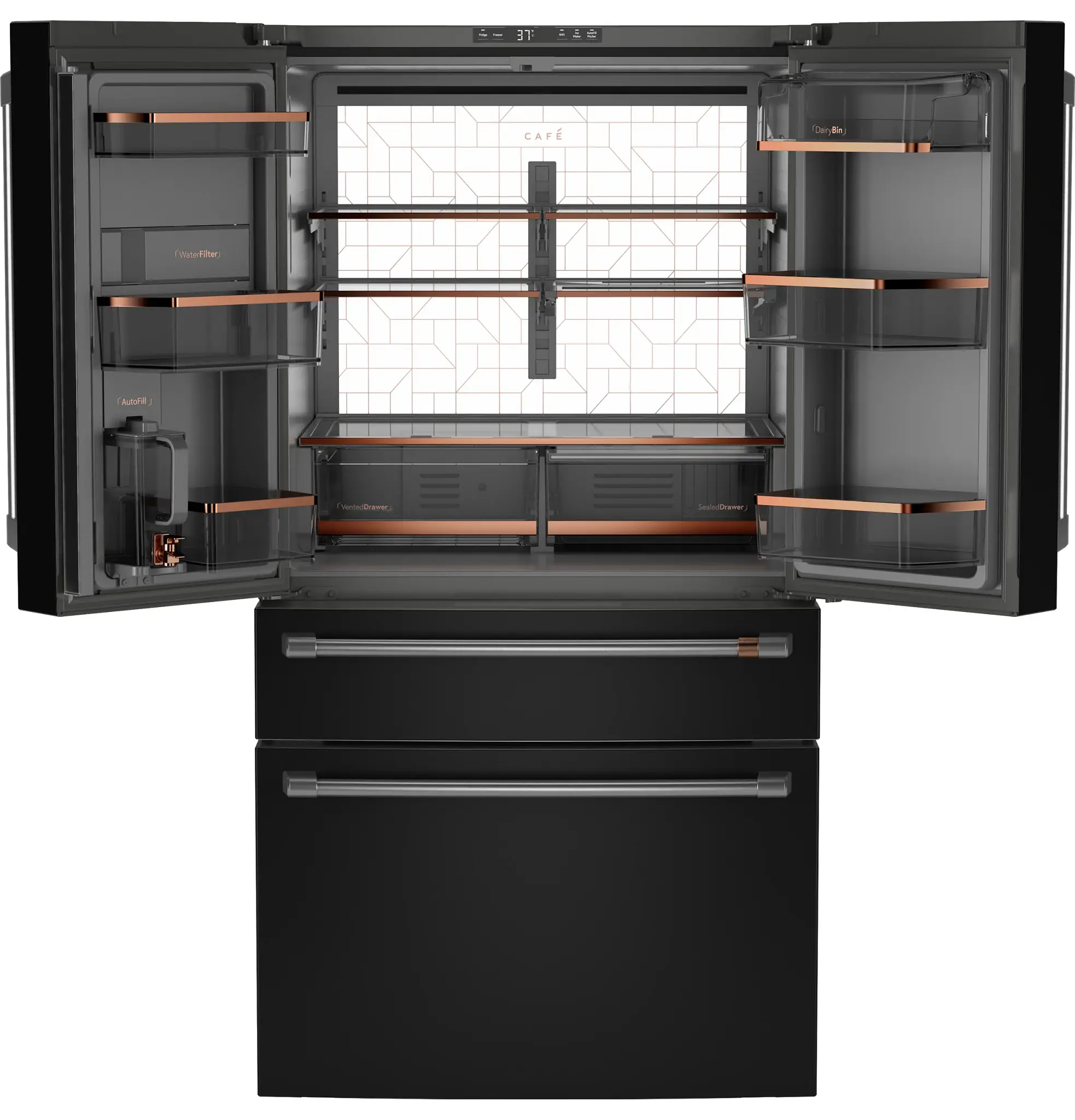 Cafe 29 Series Black Bottom Freezer Refrigerator Cafe 29 Series Black Bottom Freezer Refrigerator