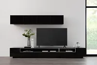 Vancouver Dark Tone 134" 6-piece Right Modular Entertainment Wall