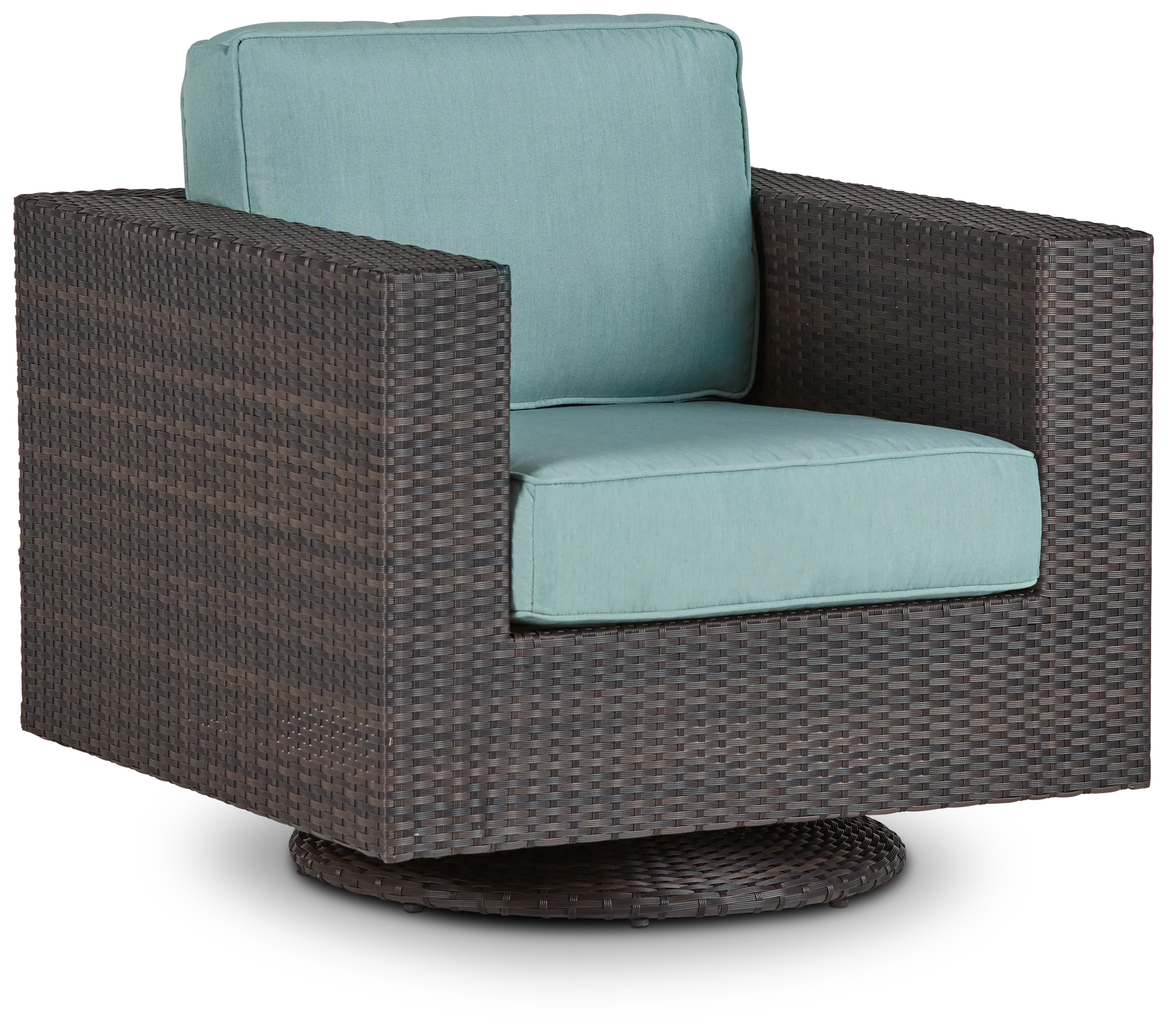 Fina Teal Swivel Chair
