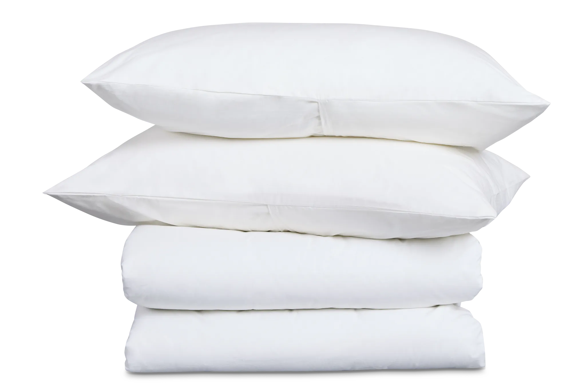 Rest & Renew Percale Cotton White 200 Thread Duvet Set