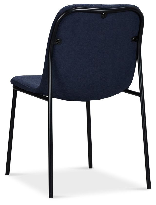 Palos Dark Blue Upholstered Side Chair