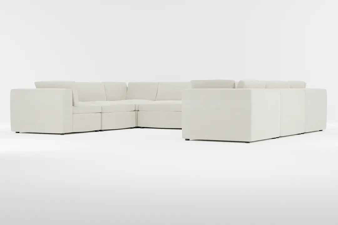 Destin Elite Ivory Fabric 8-piece Modular Sectional Destin Elite Ivory Fabric 8-piece Modular Sectional